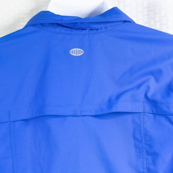 Reel Legends size L Saltwater Performance Outfitters fishing/hiking/camping blue - Picture 6 of 9